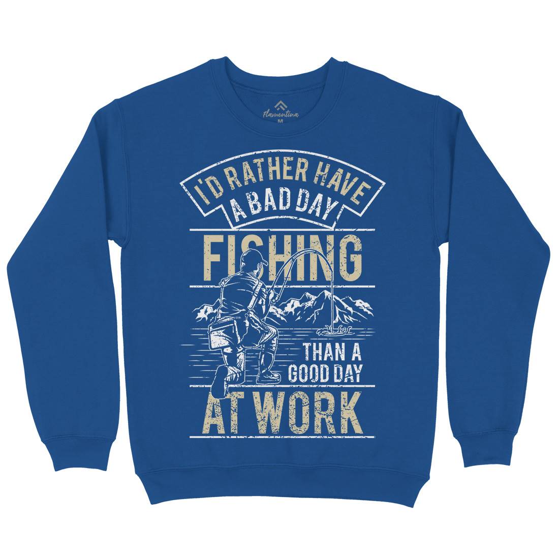 Gear Mens Crew Neck Sweatshirt Fishing A660