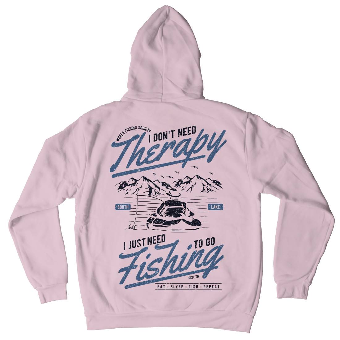 Therapy Kids Crew Neck Hoodie Fishing A662