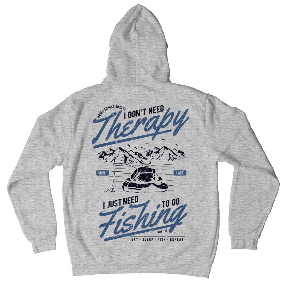 Therapy Kids Crew Neck Hoodie Fishing A662