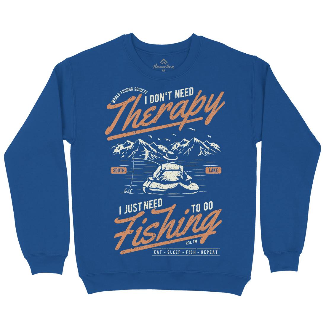 Therapy Kids Crew Neck Sweatshirt Fishing A662