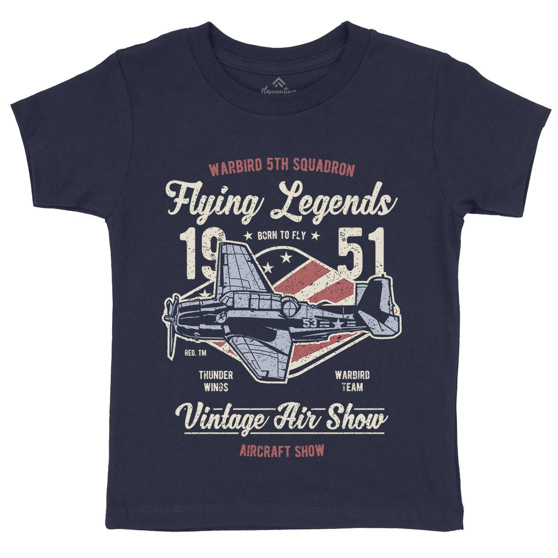 Flying Legends Kids Crew Neck T-Shirt Vehicles A664
