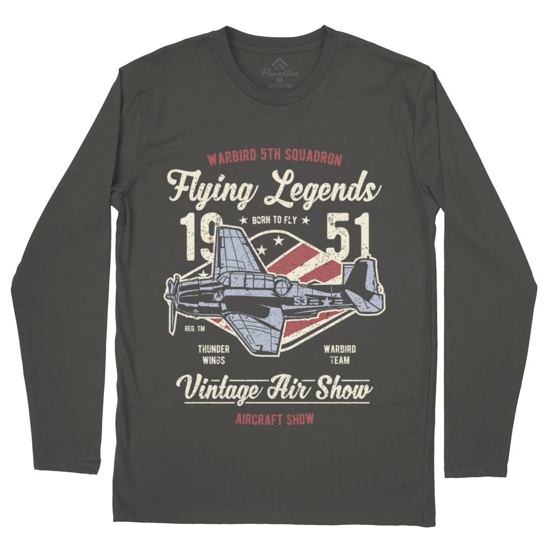 Flying Legends Mens Long Sleeve T-Shirt Vehicles A664