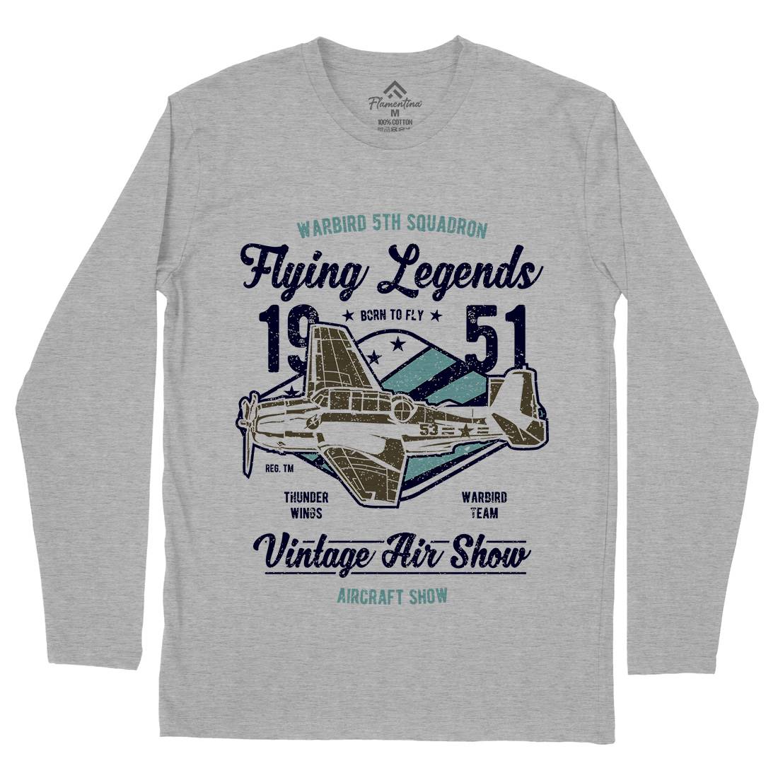 Flying Legends Mens Long Sleeve T-Shirt Vehicles A664