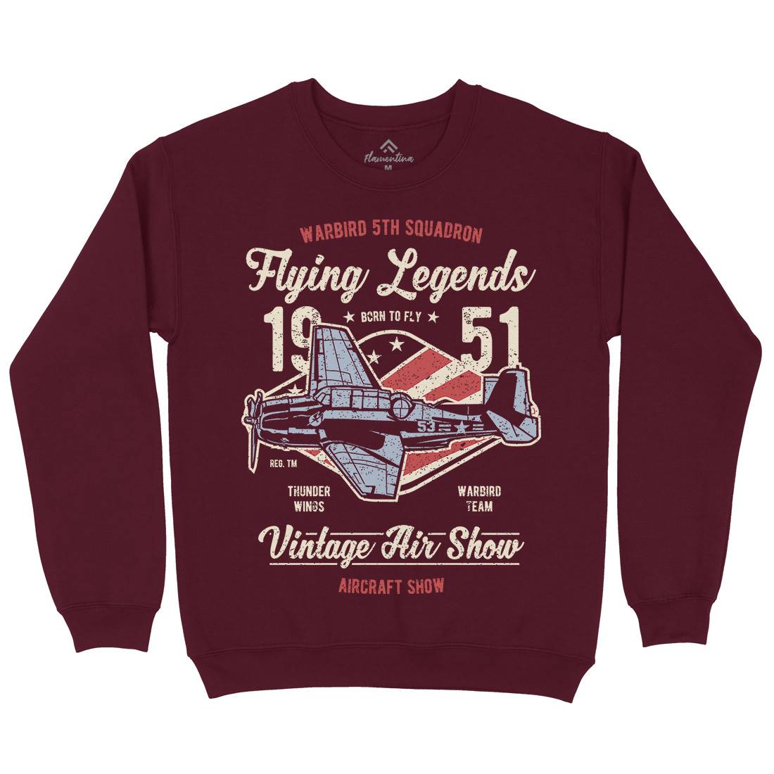 Flying Legends Kids Crew Neck Sweatshirt Vehicles A664
