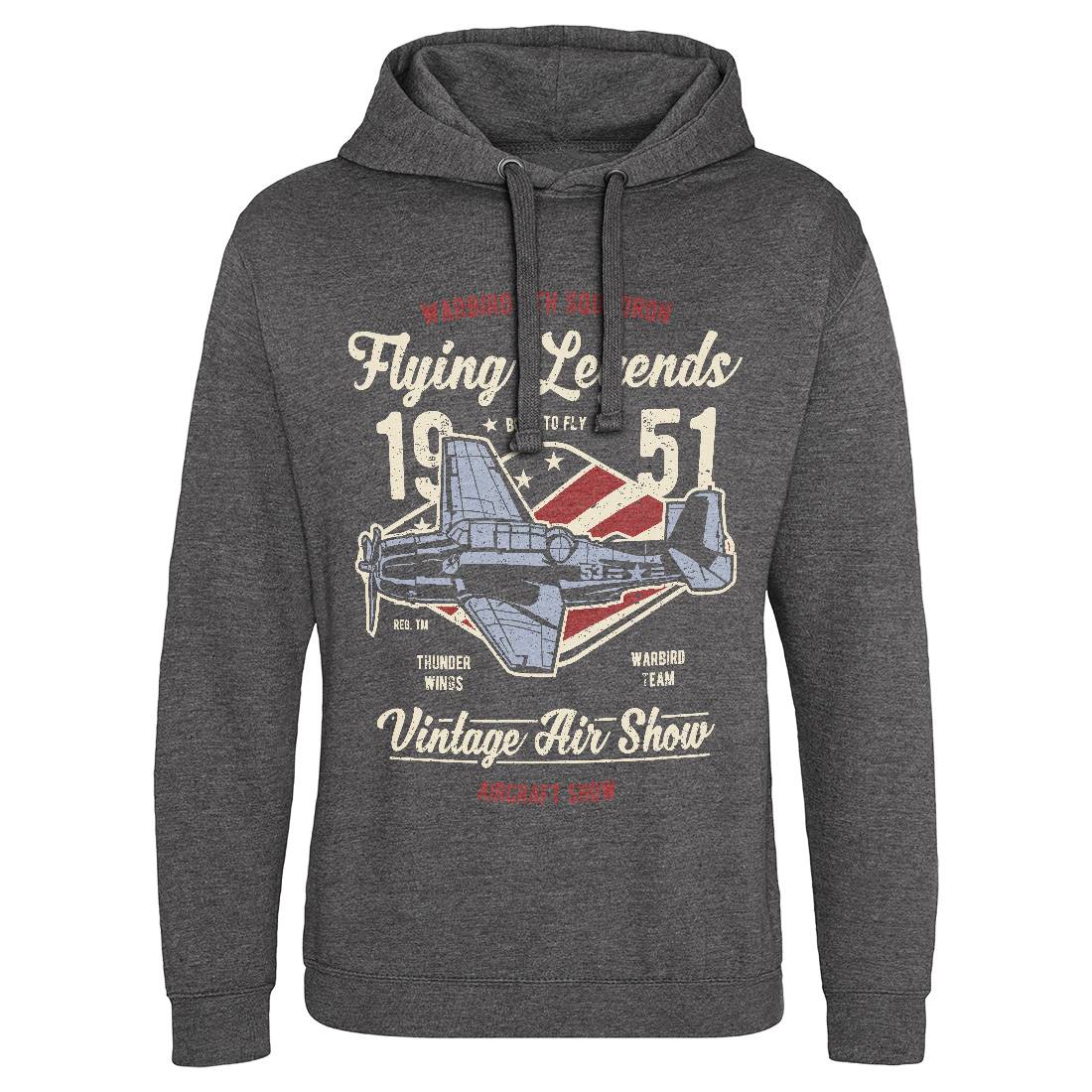 Flying Legends Mens Hoodie Without Pocket Vehicles A664
