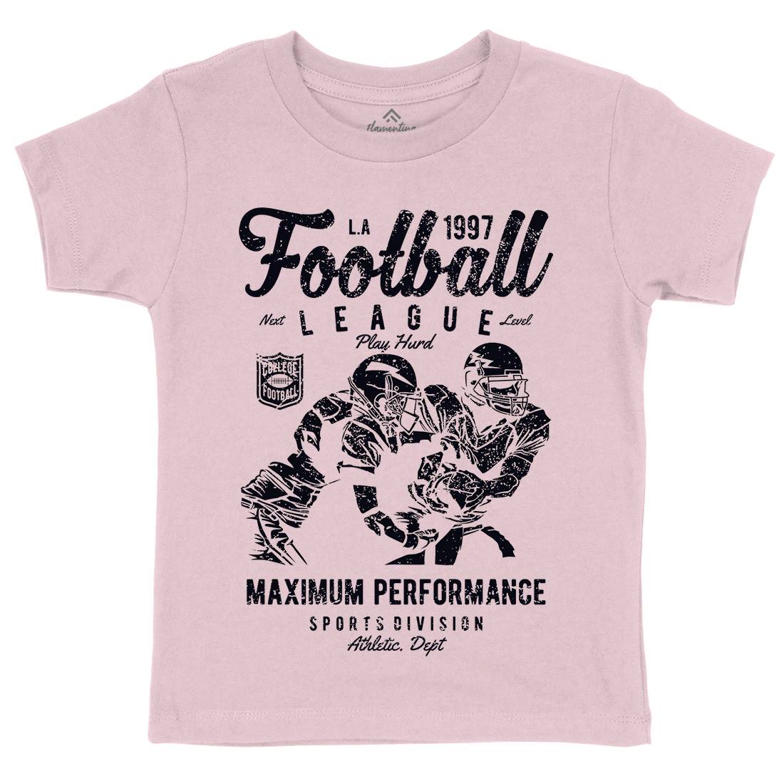 Football League Kids Organic Crew Neck T-Shirt Sport A665