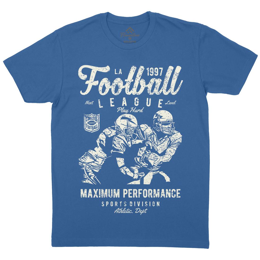 Football League Mens Crew Neck T-Shirt Sport A665
