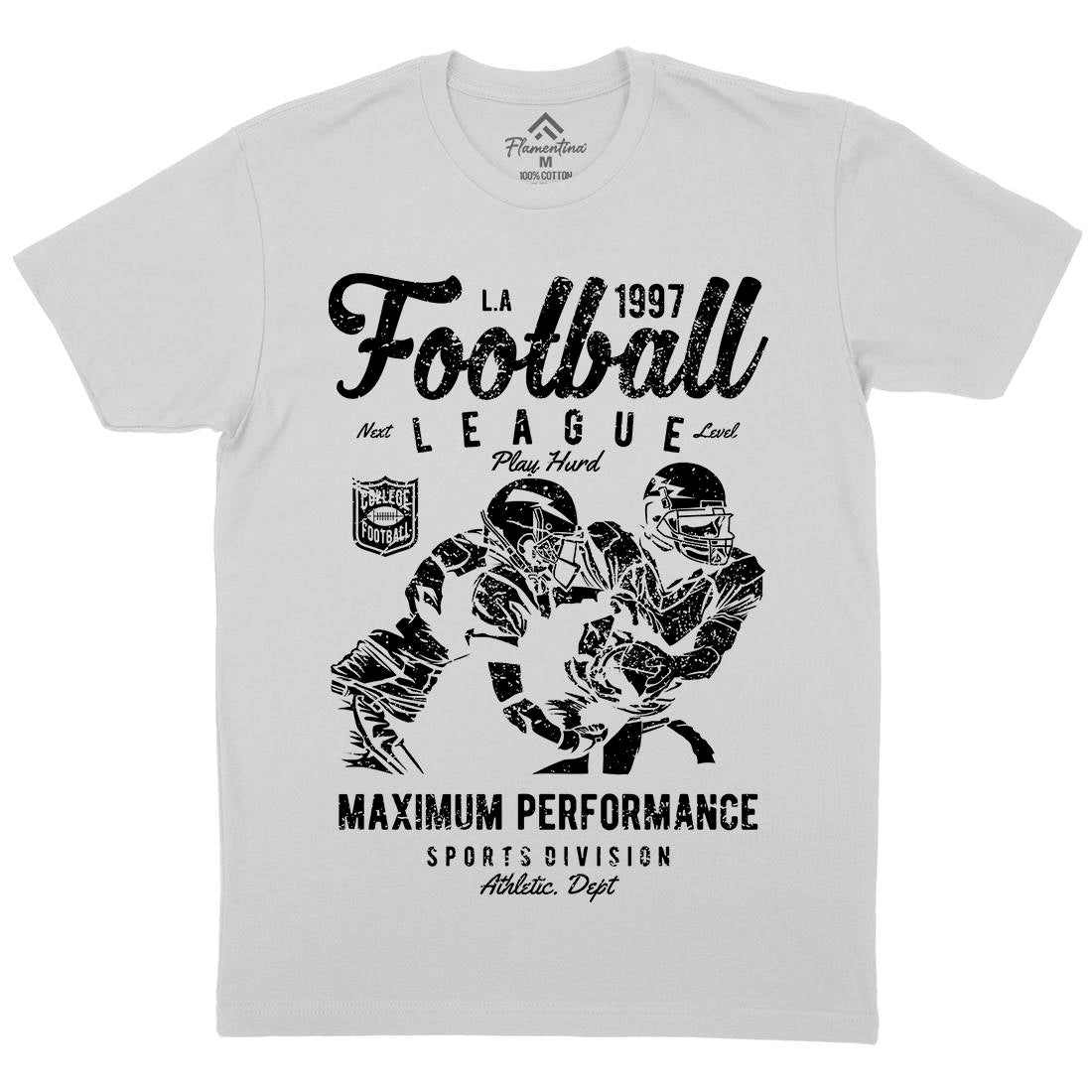 Football League Mens Crew Neck T-Shirt Sport A665