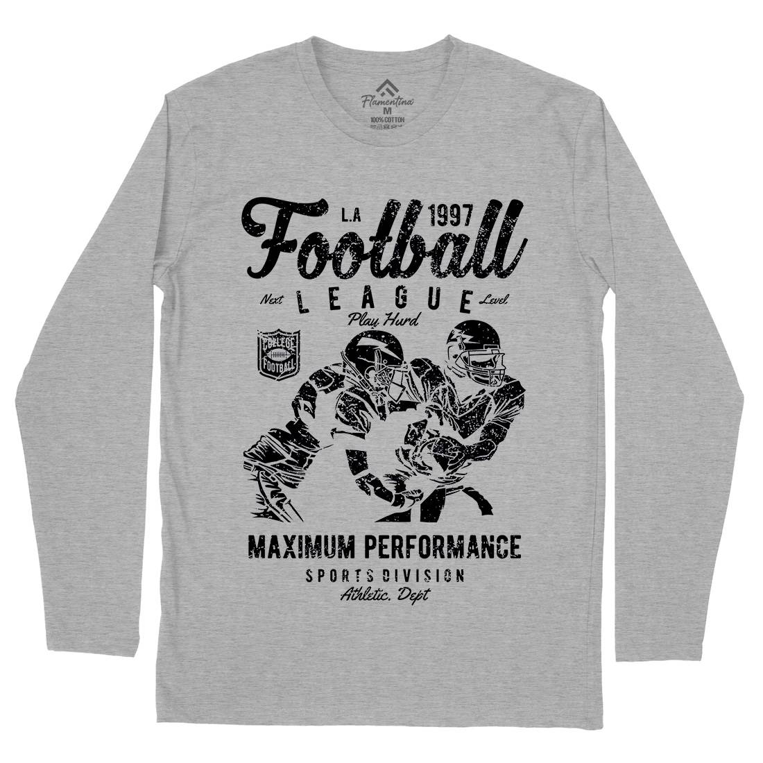 Football League Mens Long Sleeve T-Shirt Sport A665