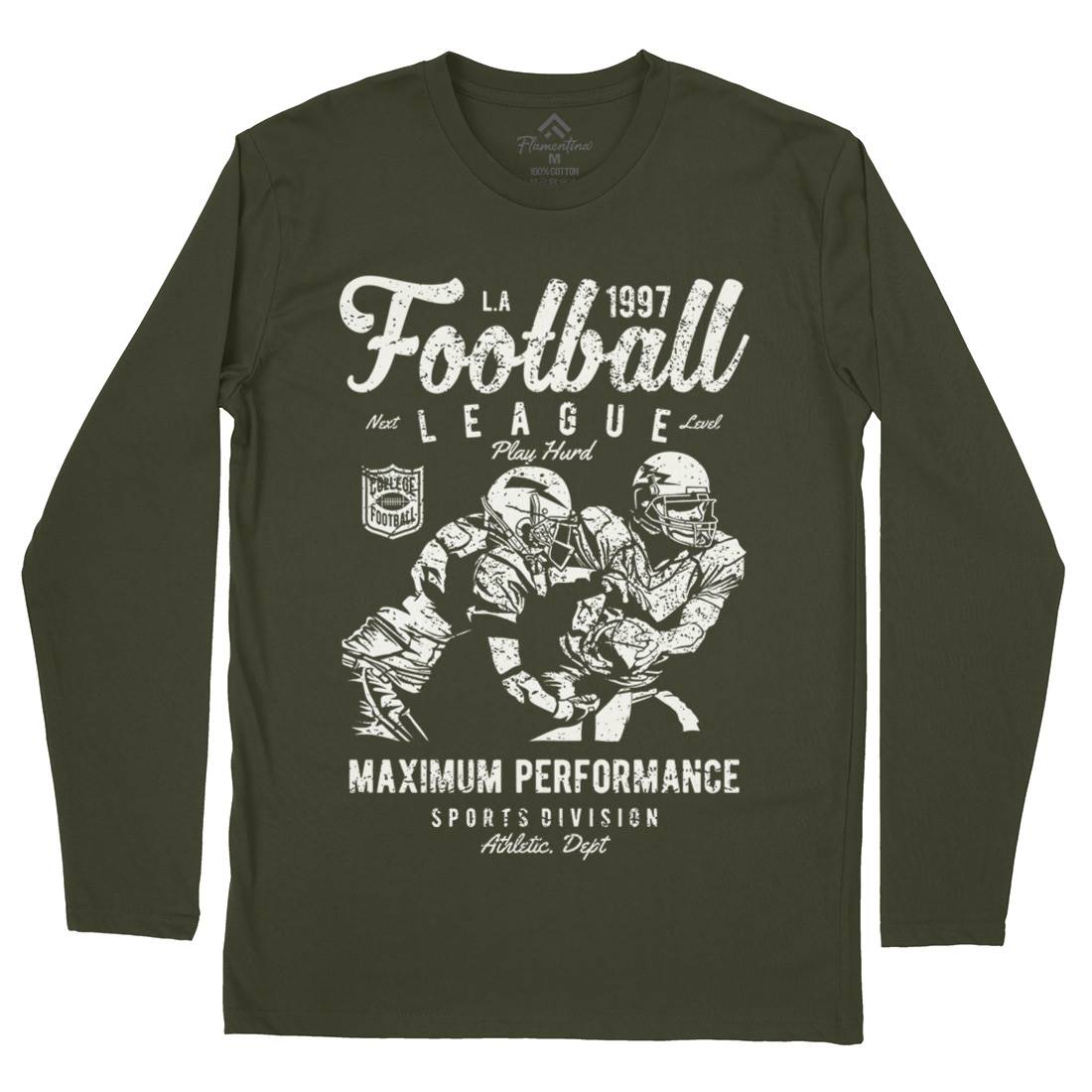 Football League Mens Long Sleeve T-Shirt Sport A665