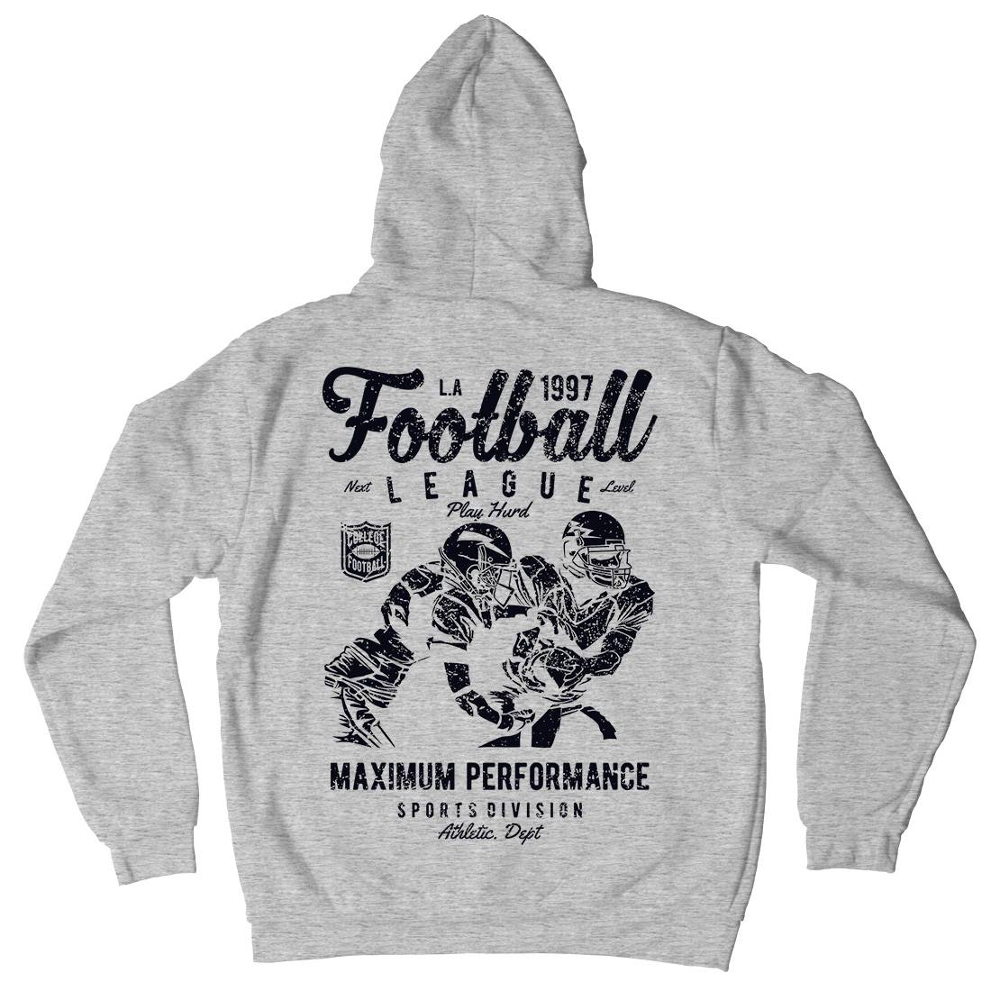 Football League Mens Hoodie With Pocket Sport A665
