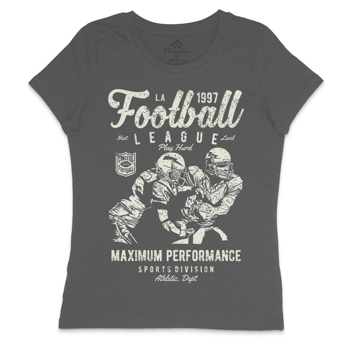 Football League Womens Crew Neck T-Shirt Sport A665