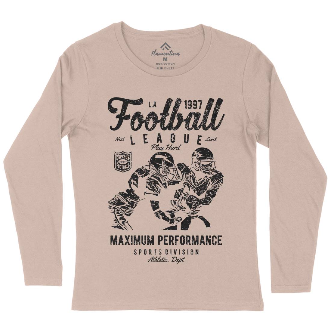 Football League Womens Long Sleeve T-Shirt Sport A665