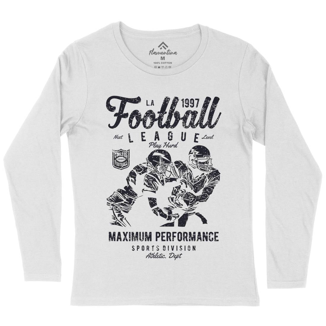 Football League Womens Long Sleeve T-Shirt Sport A665