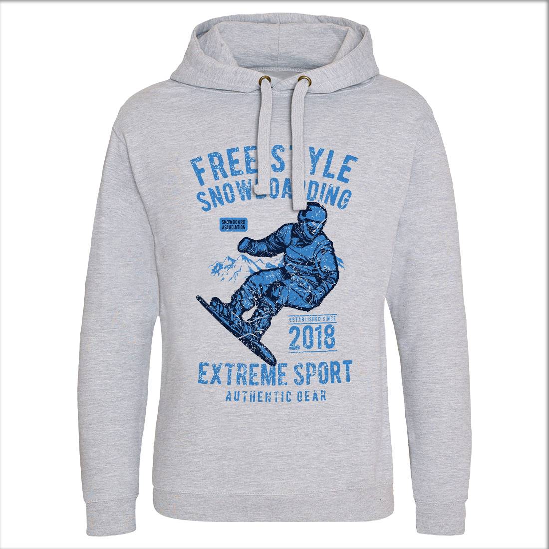 Free Style Snowboarding Mens Hoodie Without Pocket Sport A666