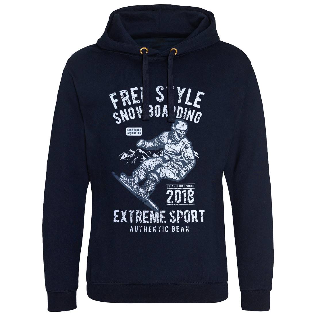 Free Style Snowboarding Mens Hoodie Without Pocket Sport A666
