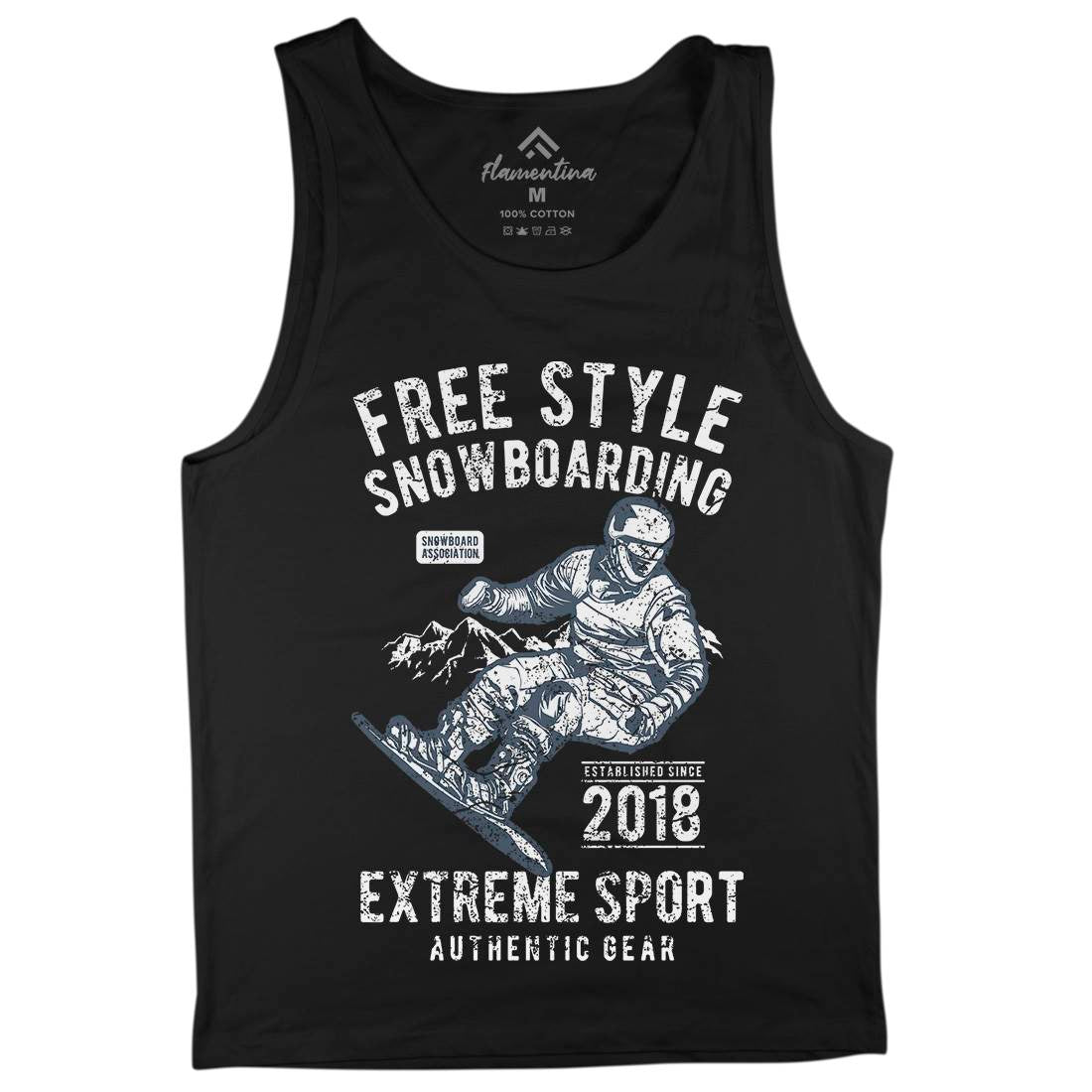 Free Style Snowboarding Mens Tank Top Vest Sport A666