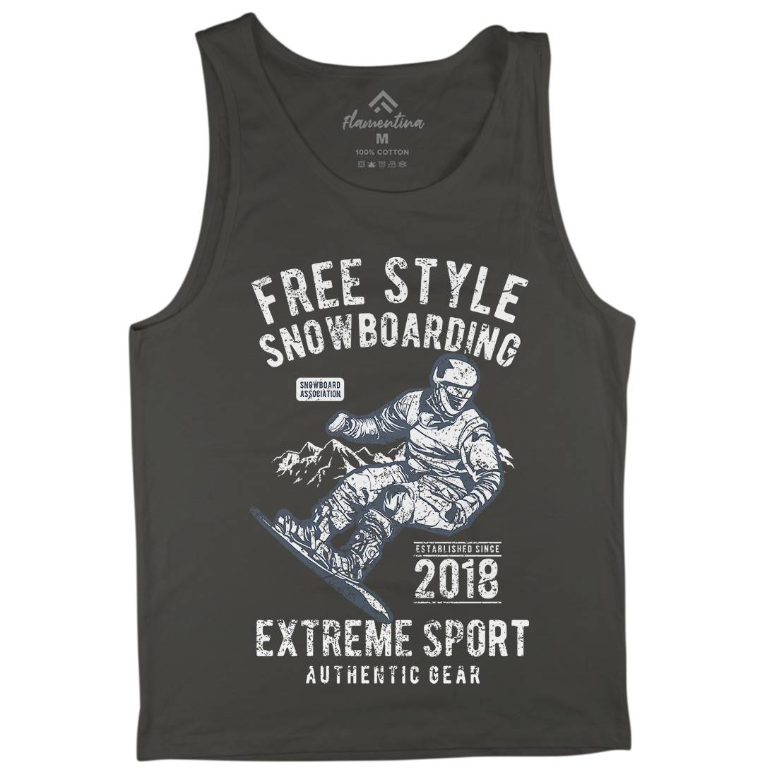 Free Style Snowboarding Mens Tank Top Vest Sport A666