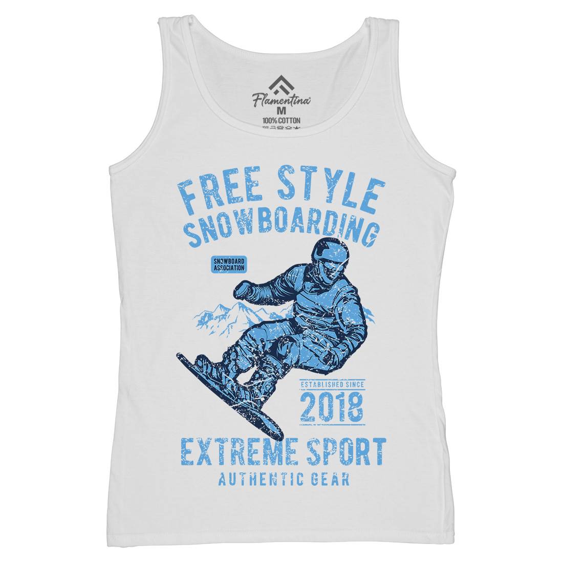Free Style Snowboarding Womens Organic Tank Top Vest Sport A666