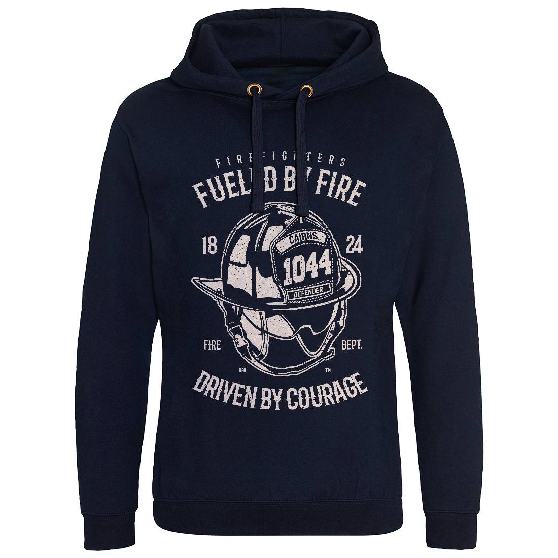 Fuelled By Fire Mens Hoodie Without Pocket Firefighters A667