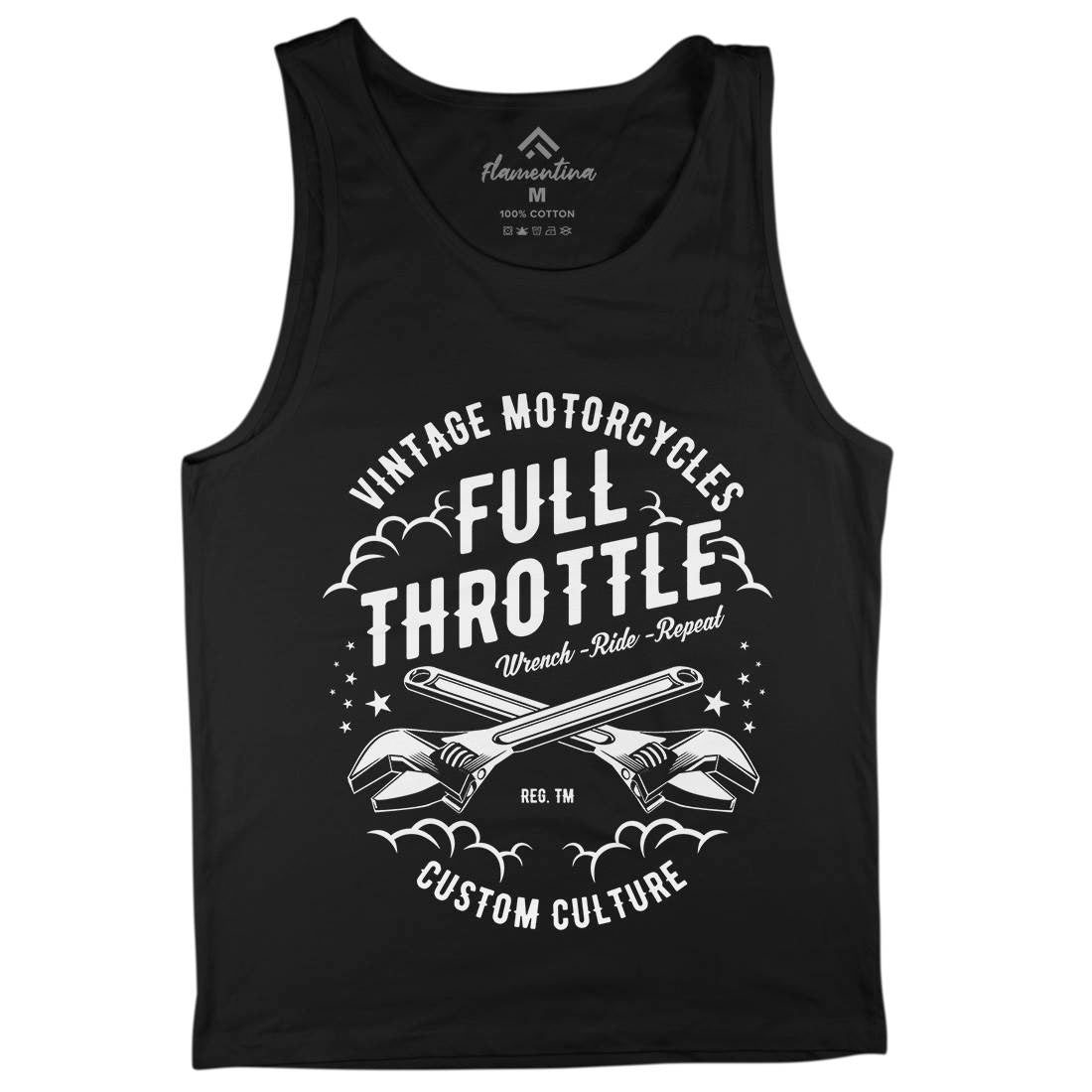Full Throttle Mens Tank Top Vest Motorcycles A668