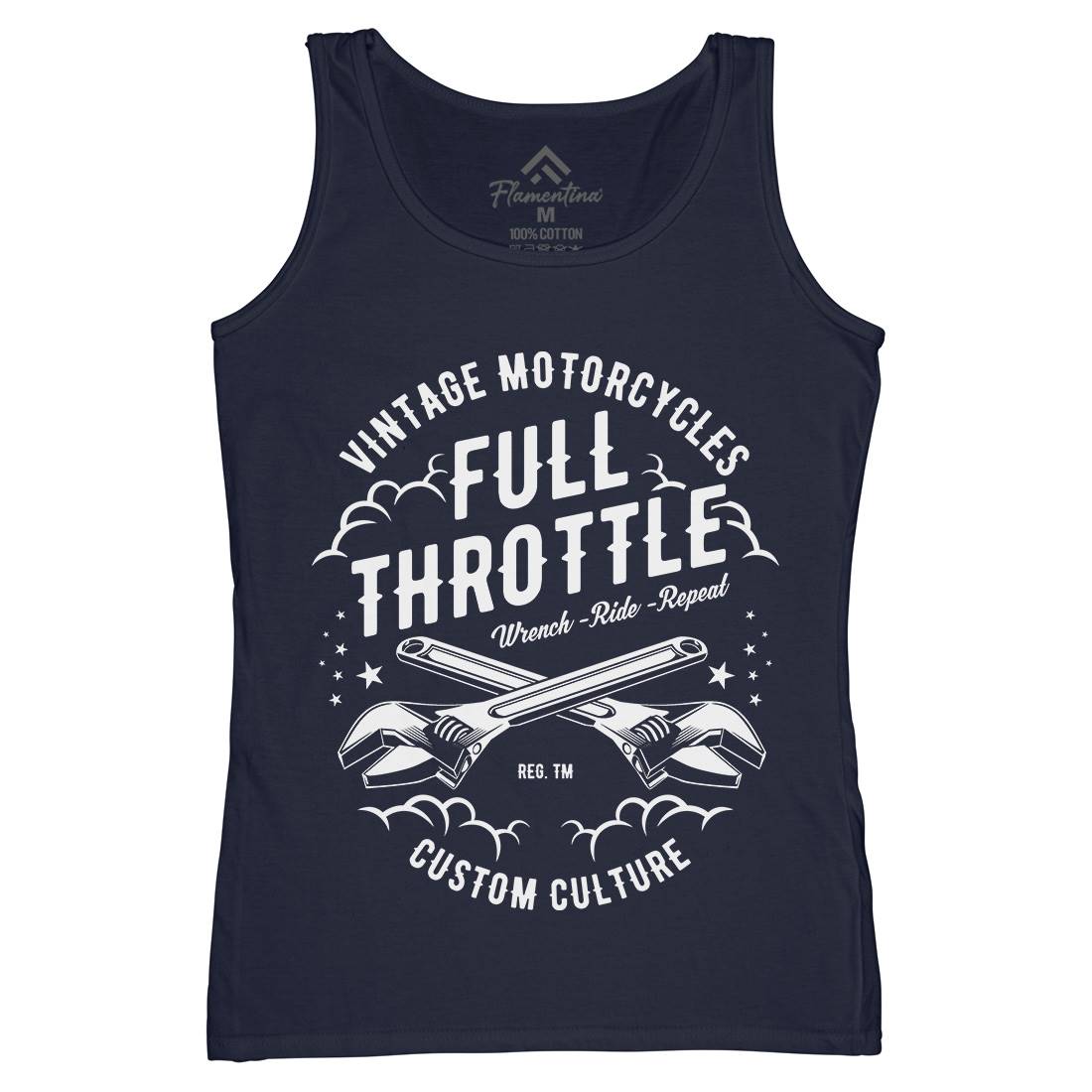 Full Throttle Womens Organic Tank Top Vest Motorcycles A668