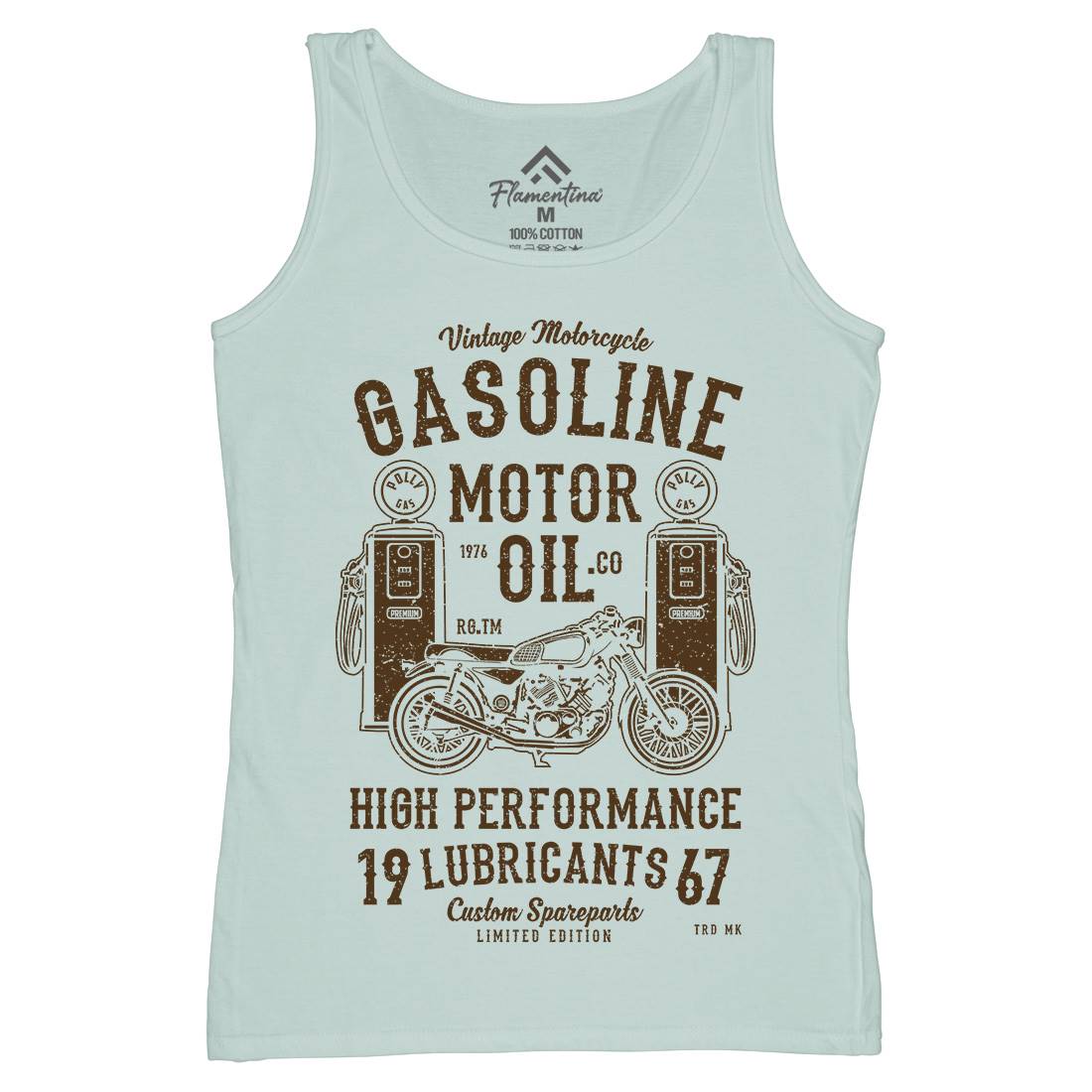 Gasoline Motor Oil Womens Organic Tank Top Vest Motorcycles A669