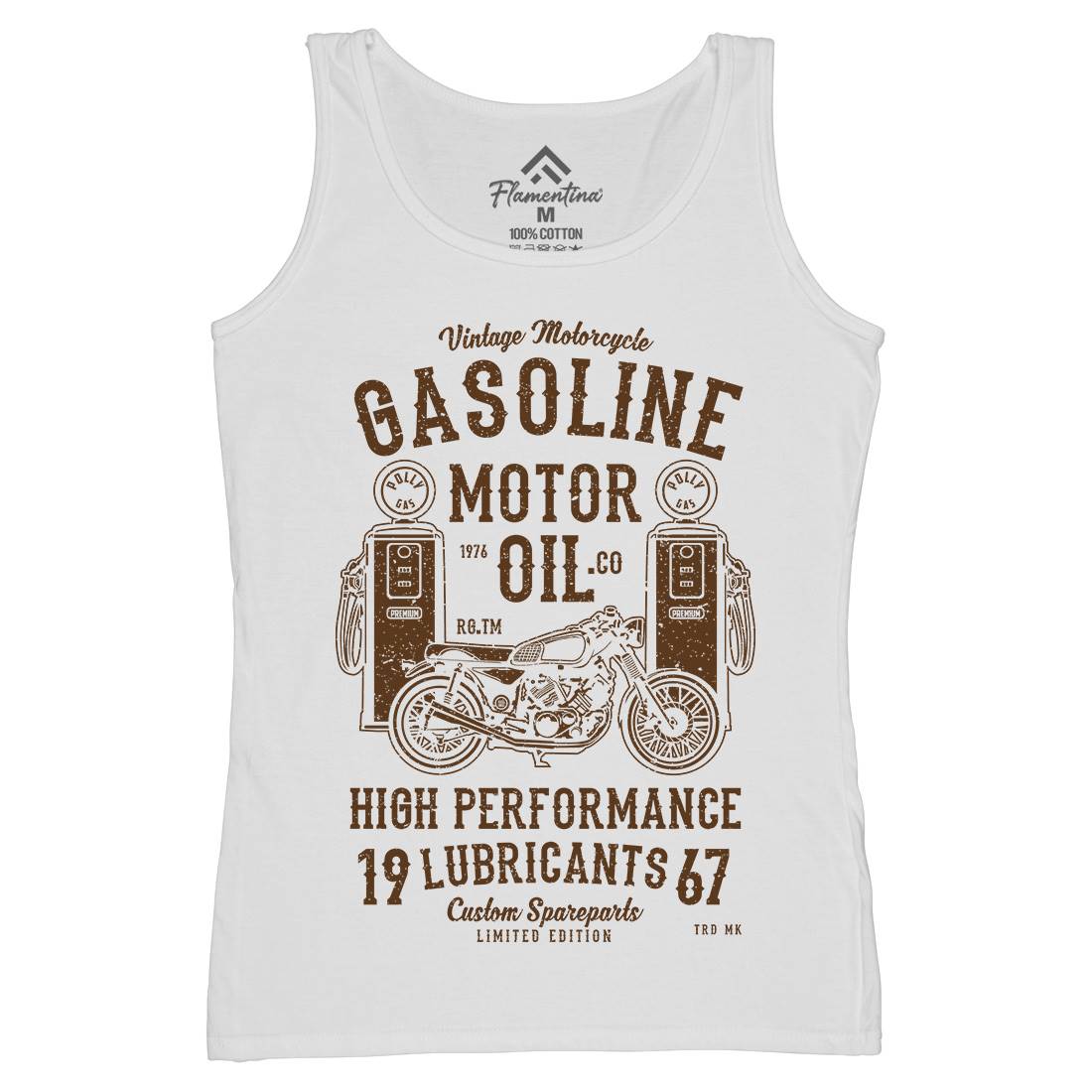 Gasoline Motor Oil Womens Organic Tank Top Vest Motorcycles A669