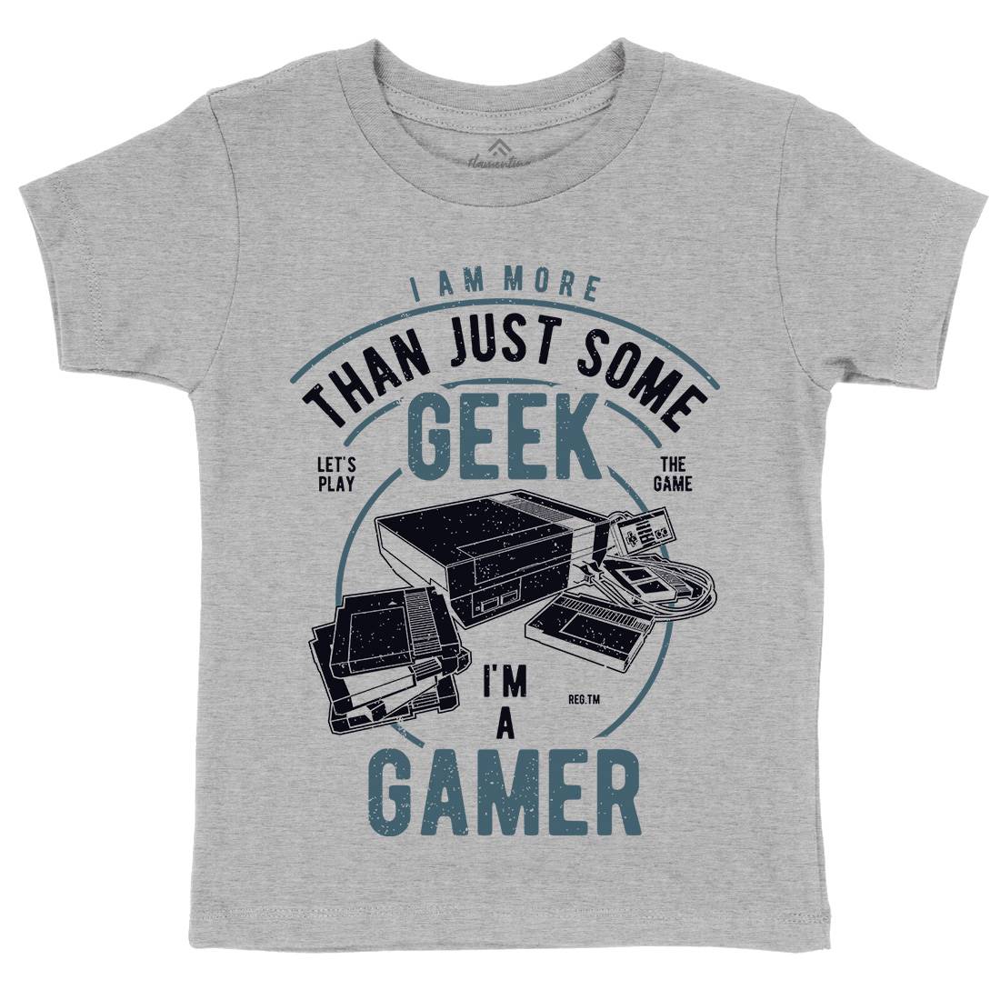 Gamer Kids Organic Crew Neck T-Shirt Geek A670