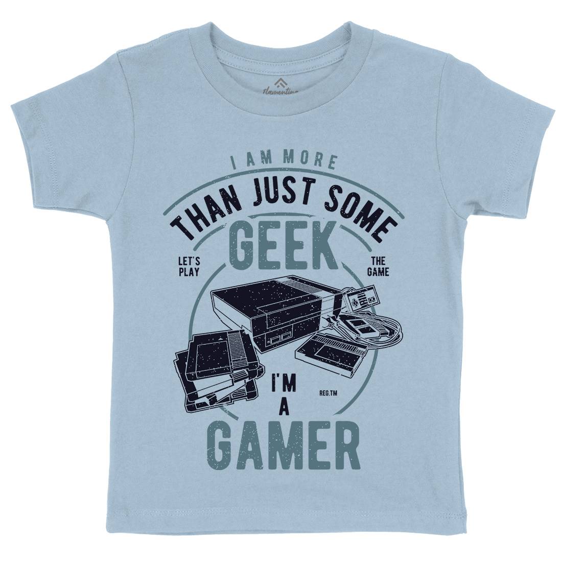 Gamer Kids Crew Neck T-Shirt Geek A670