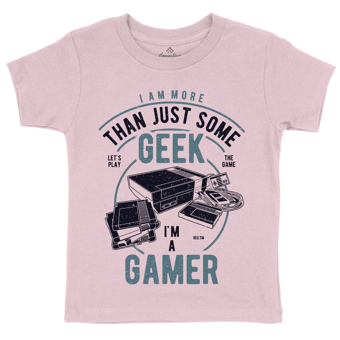 Gamer Kids Crew Neck T-Shirt Geek A670