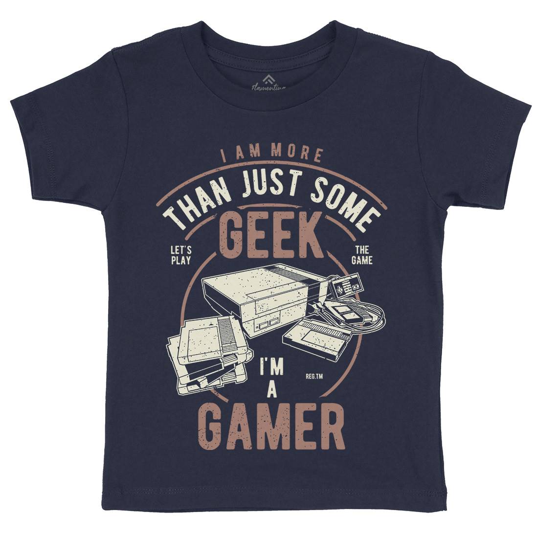 Gamer Kids Organic Crew Neck T-Shirt Geek A670