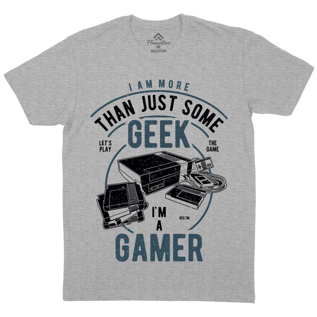 Gamer Mens Organic Crew Neck T-Shirt Geek A670