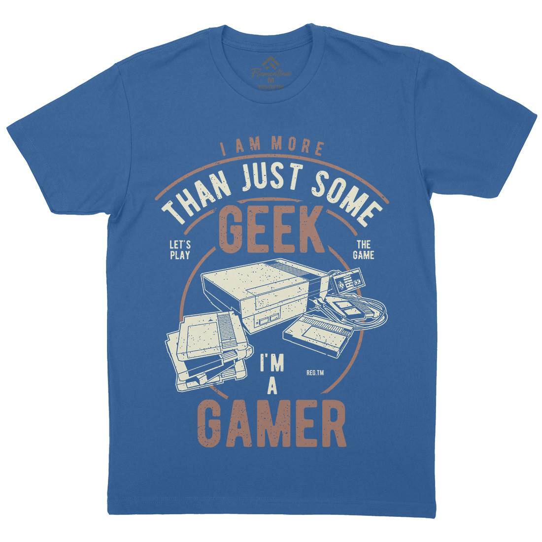 Gamer Mens Organic Crew Neck T-Shirt Geek A670