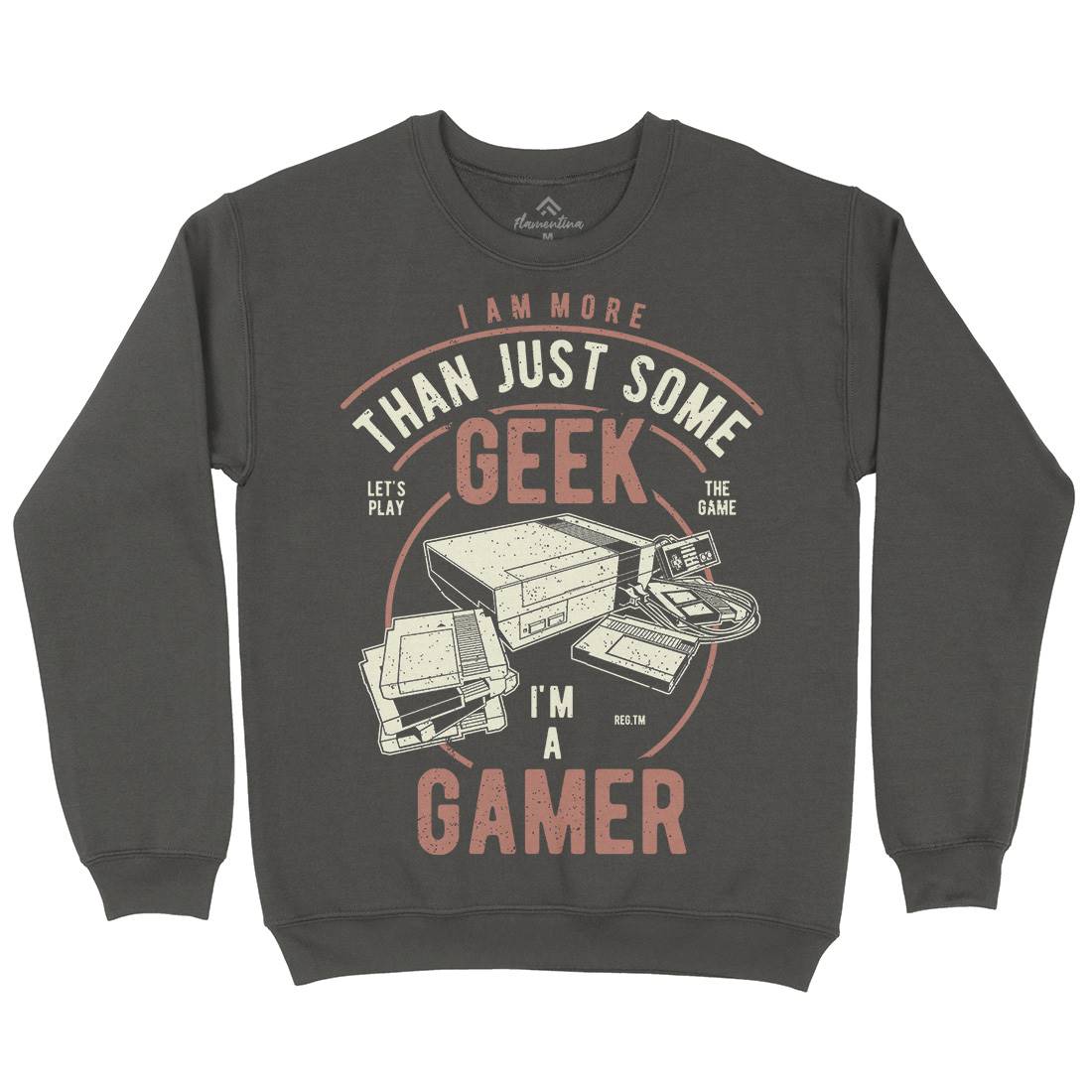 Gamer Mens Crew Neck Sweatshirt Geek A670