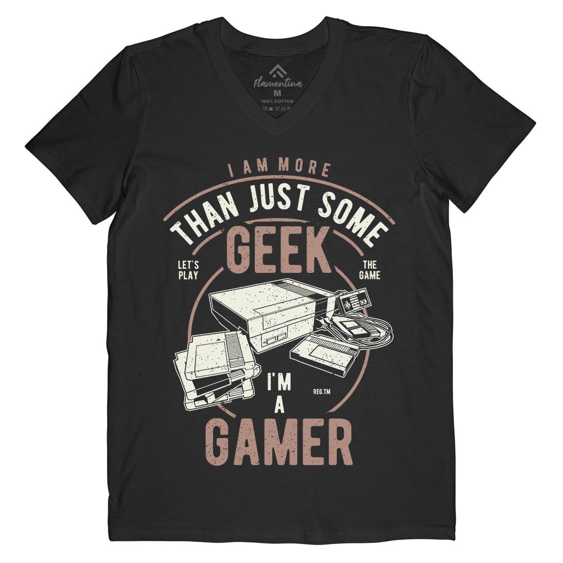Gamer Mens V-Neck T-Shirt Geek A670