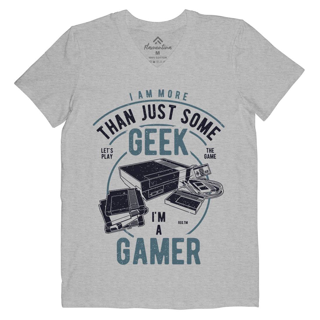 Gamer Mens V-Neck T-Shirt Geek A670