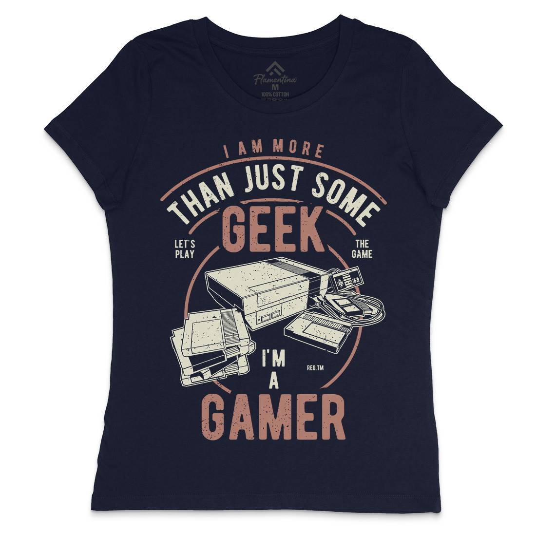 Gamer Womens Crew Neck T-Shirt Geek A670