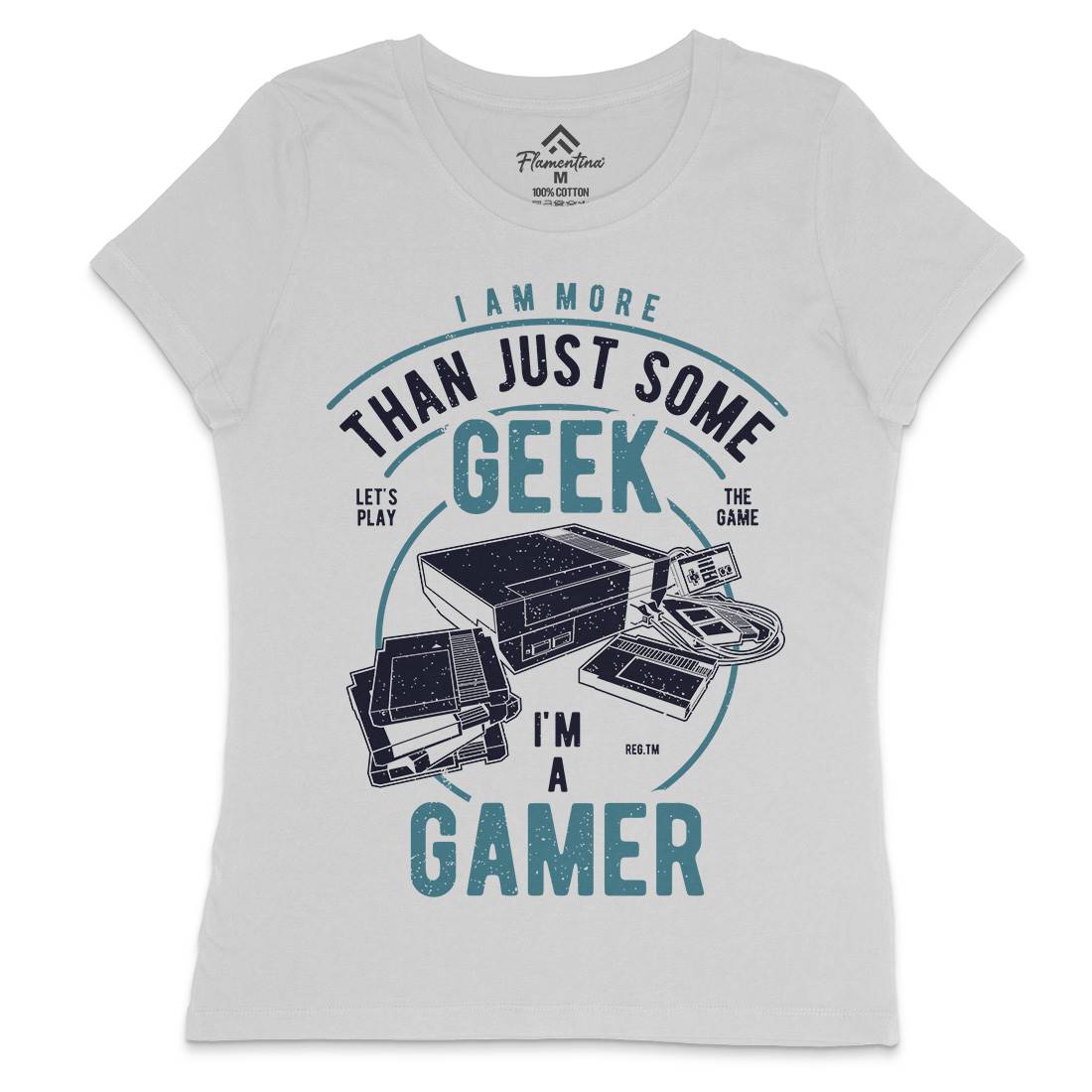 Gamer Womens Crew Neck T-Shirt Geek A670