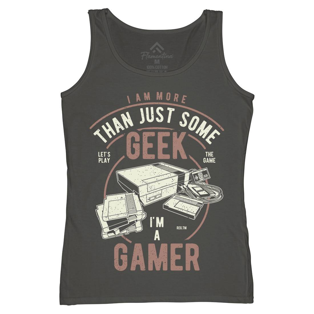 Gamer Womens Organic Tank Top Vest Geek A670