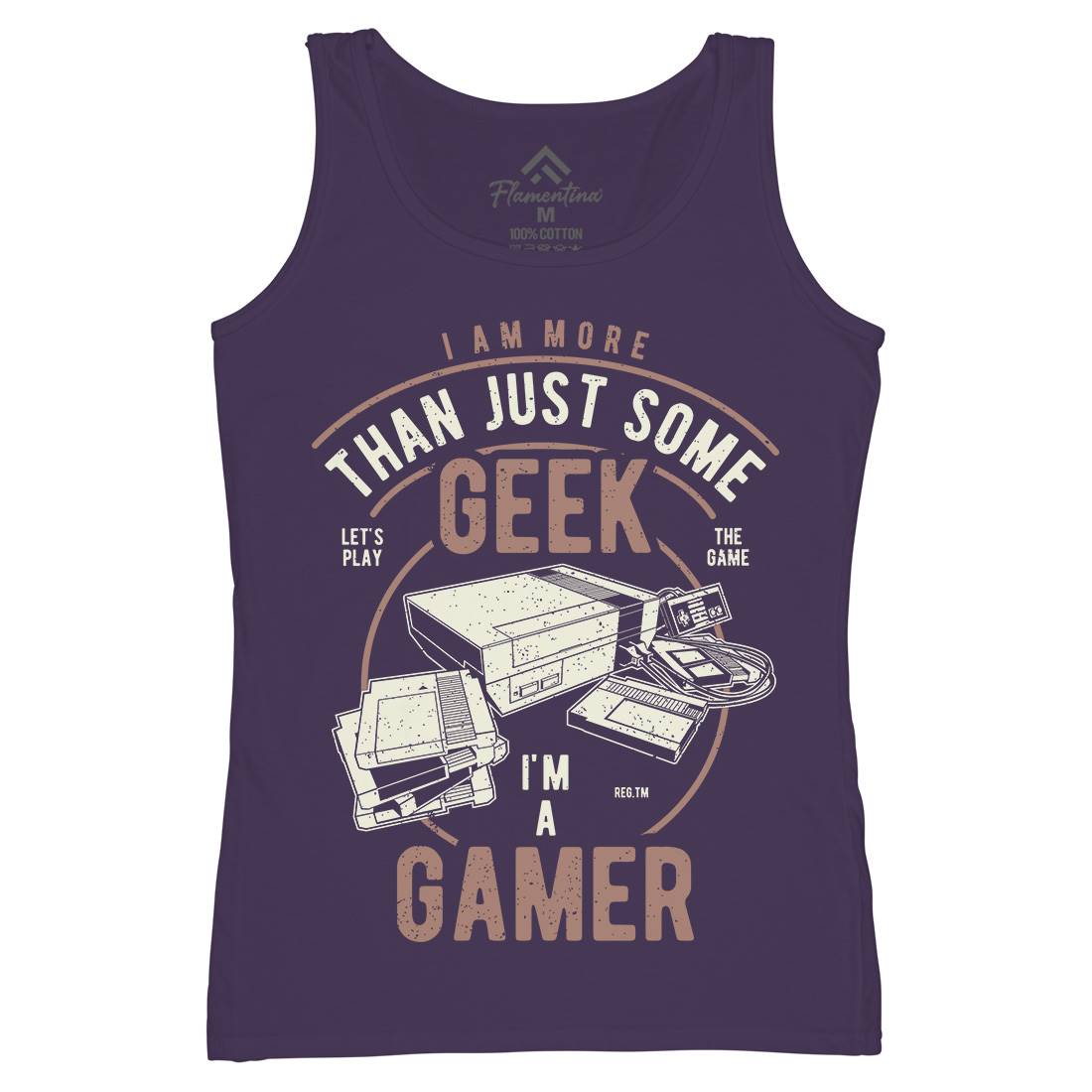 Gamer Womens Organic Tank Top Vest Geek A670