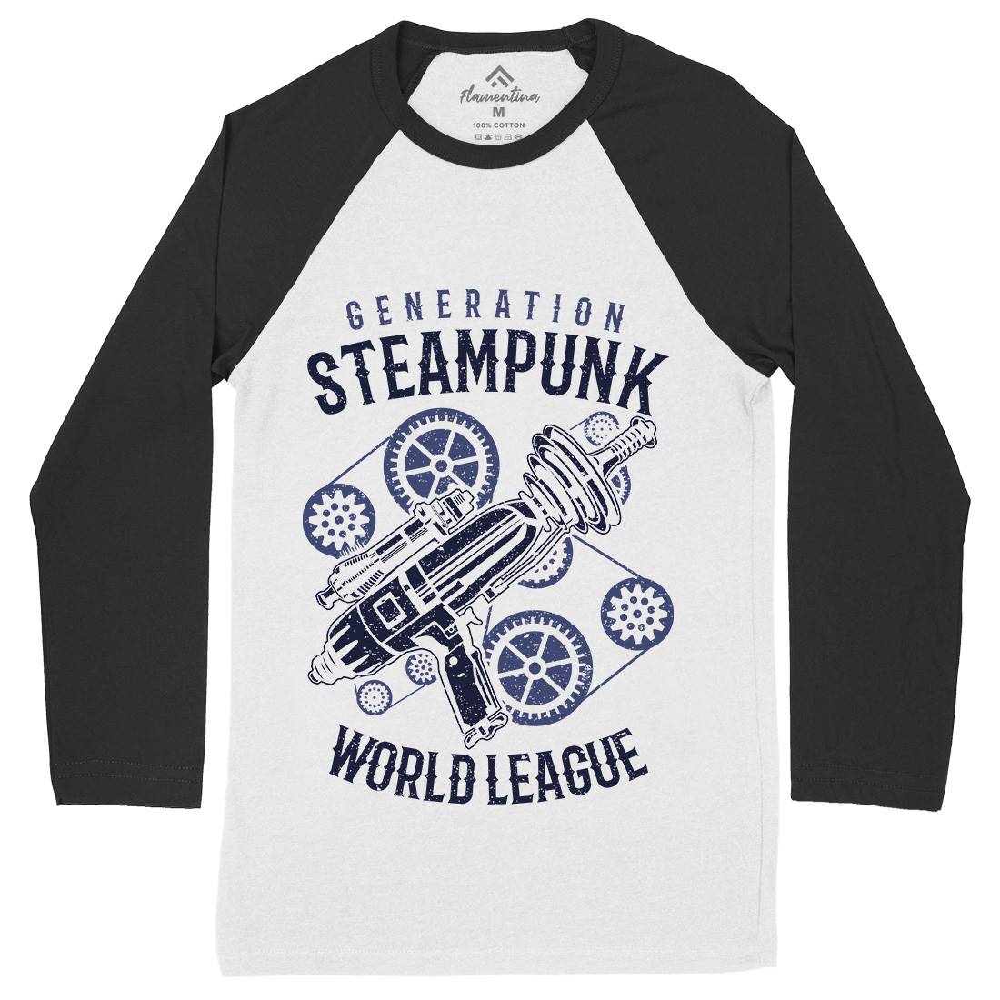 Generation Mens Long Sleeve Baseball T-Shirt Steampunk A671