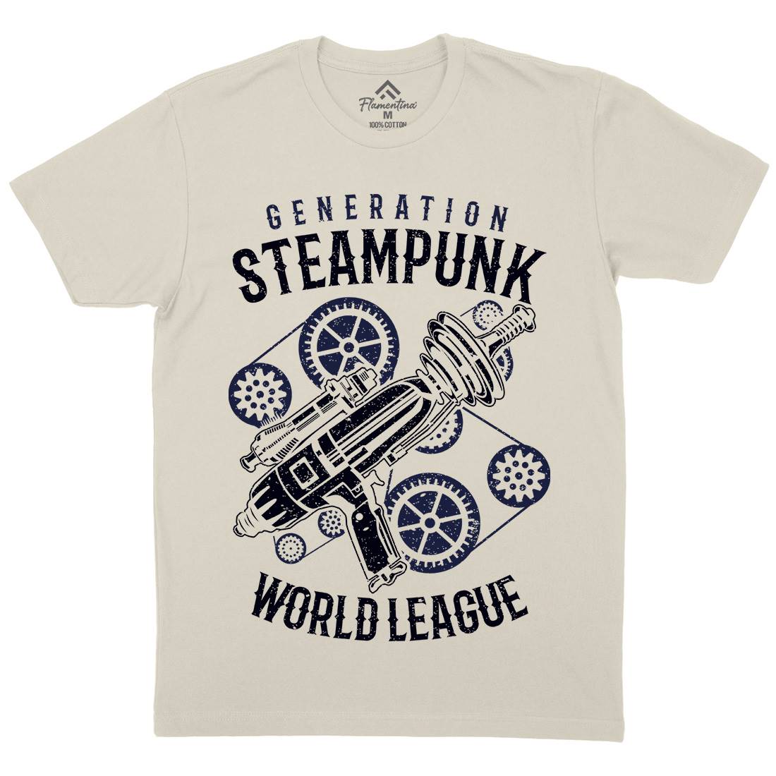 Generation Mens Organic Crew Neck T-Shirt Steampunk A671