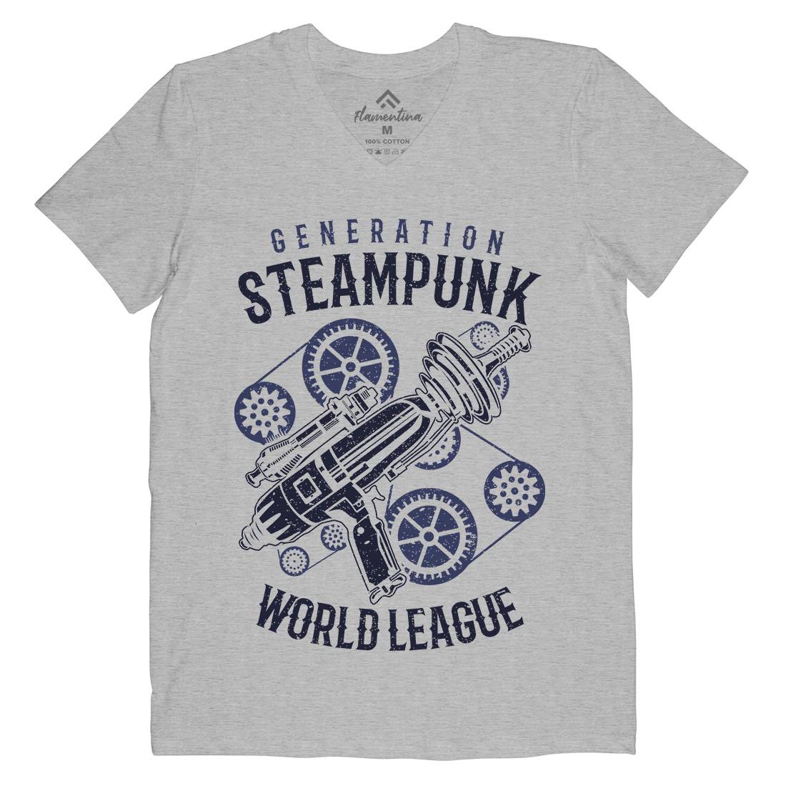 Generation Mens V-Neck T-Shirt Steampunk A671