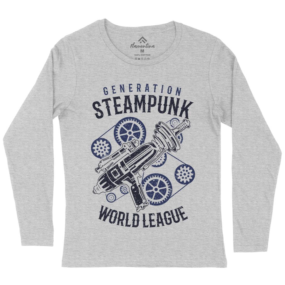 Generation Womens Long Sleeve T-Shirt Steampunk A671