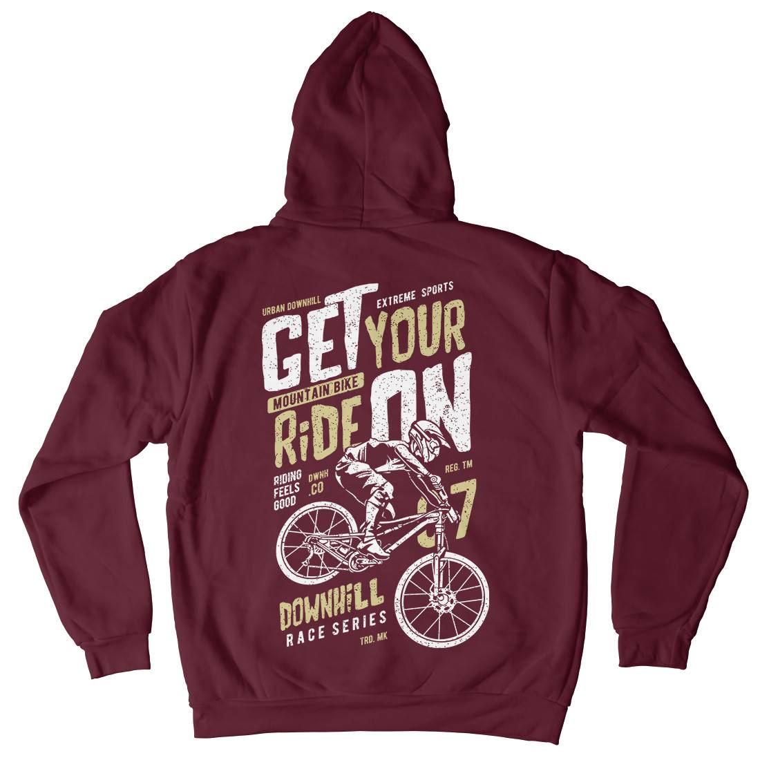 Get Your Ride Mens Hoodie With Pocket Bikes A673