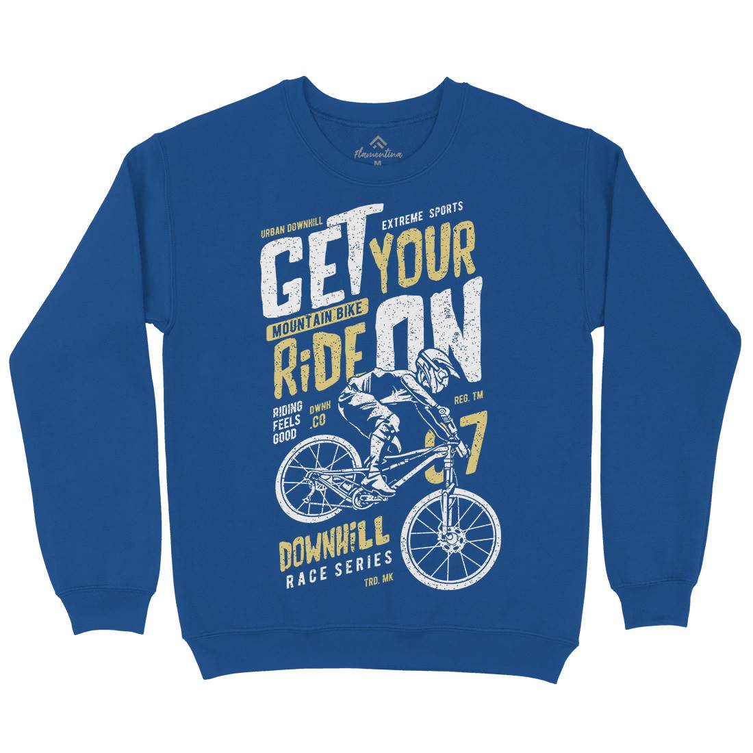 Get Your Ride Mens Crew Neck Sweatshirt Bikes A673