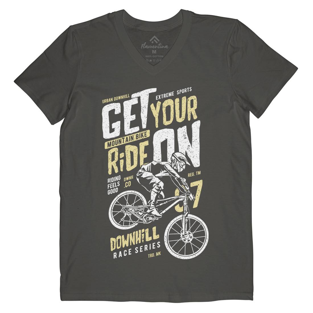 Get Your Ride Mens V-Neck T-Shirt Bikes A673