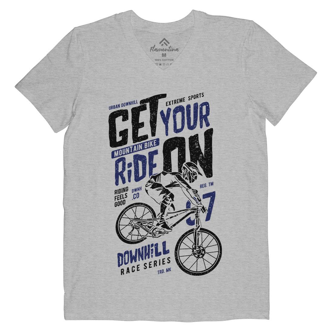 Get Your Ride Mens V-Neck T-Shirt Bikes A673