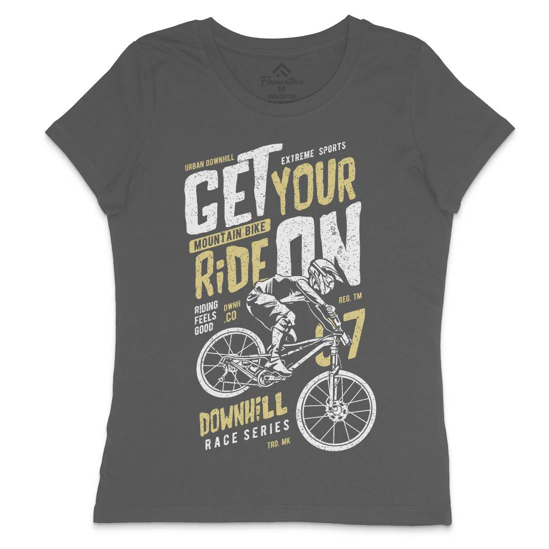 Get Your Ride Womens Crew Neck T-Shirt Bikes A673